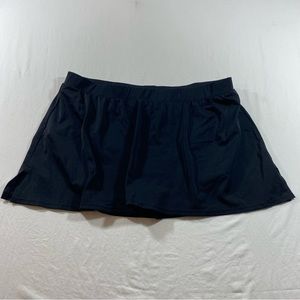 Casique Swim Skirt Women’s 20 Black lined skirt swimsuit skirt elastic waist